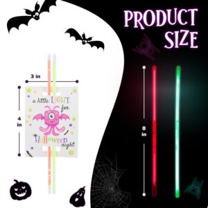 Funeta Halloween Party Favors - 30 Pack Glow Sticks Bulk Party Pack for Halloween - Neon Party Supplies, Glow in the Dark Party Favors, Halloween Party Favors for Kids and Adults, Party Decorations