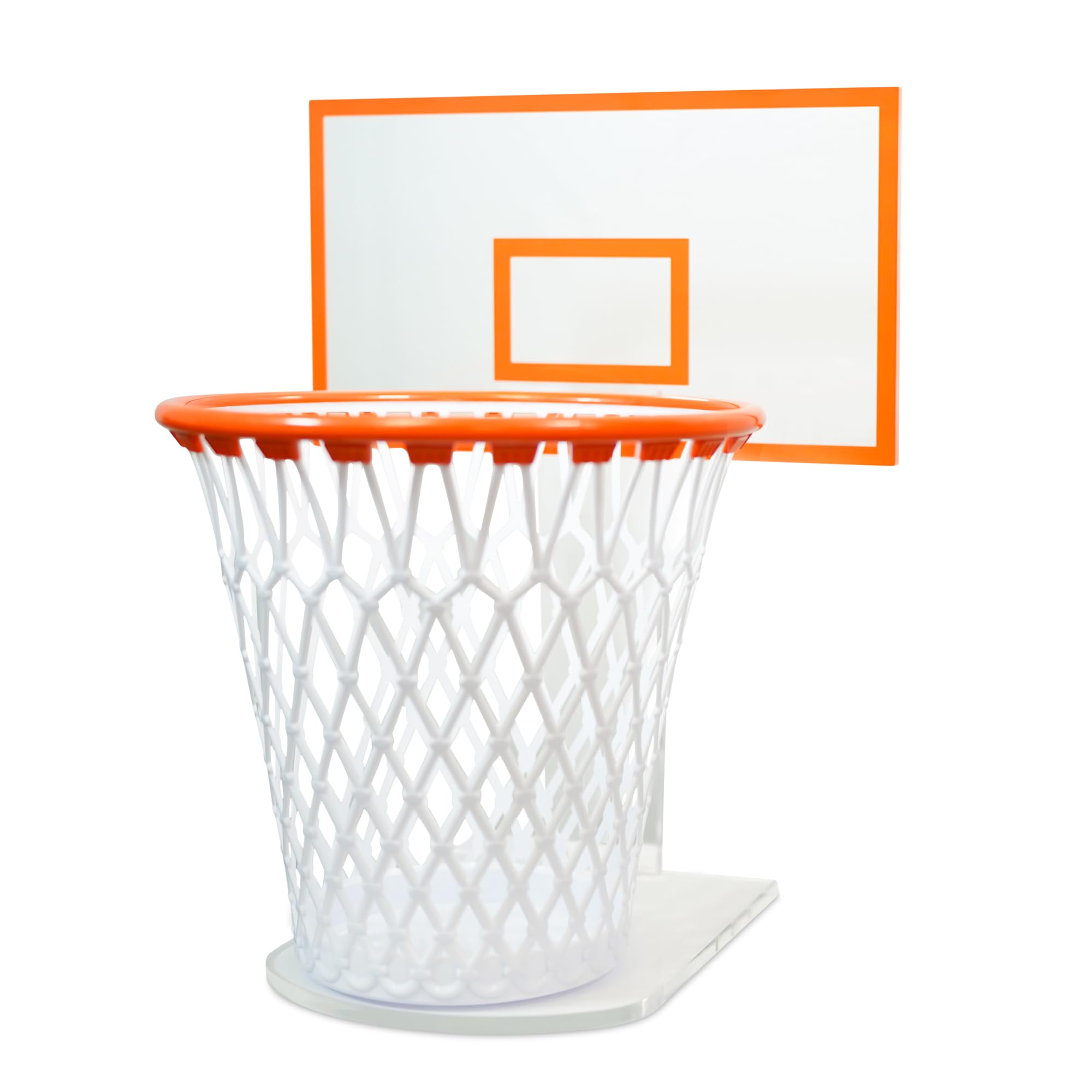 Trash Can Basketball Hoop,Basketball Net Trash Can,Waste Basket,Basketball Gift,Basketball Trash Can Holder for Home,Bedroom,Office,Gym (Including 1pc Basketball Trash Can),Acrylic Backboard