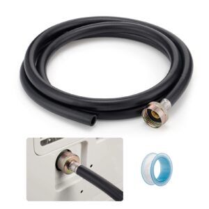 leakproof dehumidifier drain hose 3/4" fht - 5 ft thickened dehumidifier hose with rustproof durable connector, no kink and easily coilable, fits for most of dehumidifiers