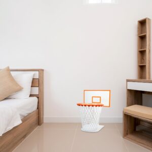 Trash Can Basketball Hoop,Basketball Net Trash Can,Waste Basket,Basketball Gift,Basketball Trash Can Holder for Home,Bedroom,Office,Gym (Including 1pc Basketball Trash Can),Acrylic Backboard