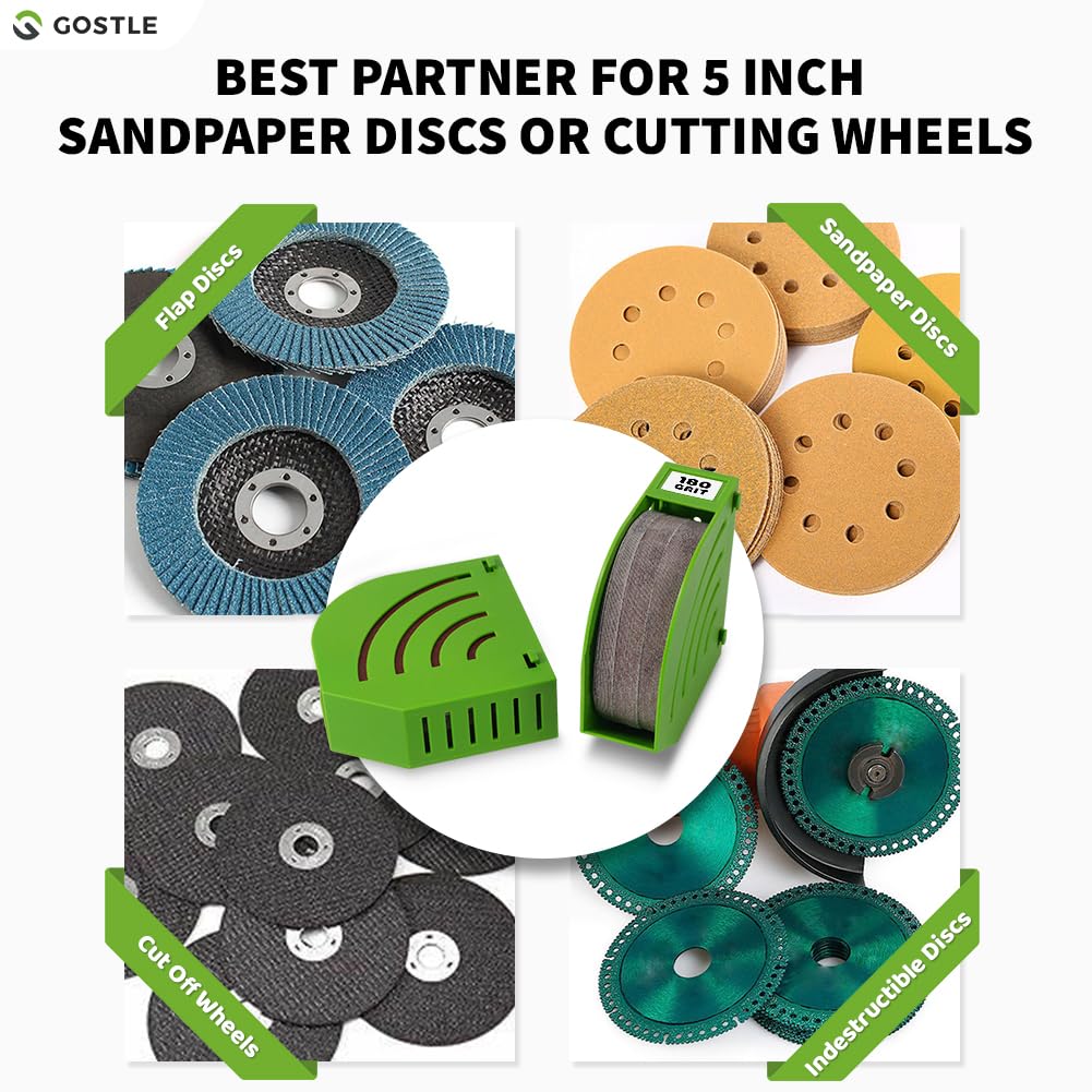 5 Inch Professional Sanding Discs Tool Storage Boxes Set - Efficient Organization, Offset Snap-On Connection, Grit Classification, Space-Saving Design, Versatile Application - 8 boxes