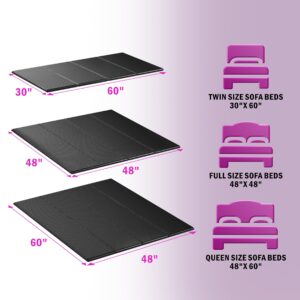 Imperius Foldable Box Spring, Bunkie Board, Bed Support Slats for Support to Streamline and Minimize The Bed, No Assembly Needed (Queen 58x76)