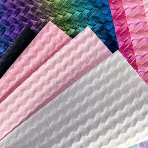 8 Pcs/Set Rainbow Embossed Texture Faux Leather Sheets 8.3x11.8 Inch Synthetic PU Leather for Wallets Keychains DIY Handicrafts