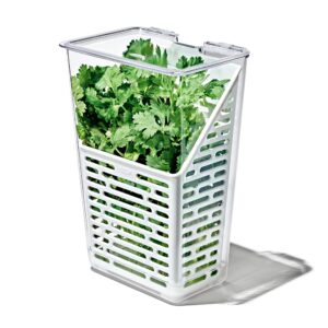 oxo good grips produce saver – herb keeper, 4.5 x 6.0 x 11.3 in, white