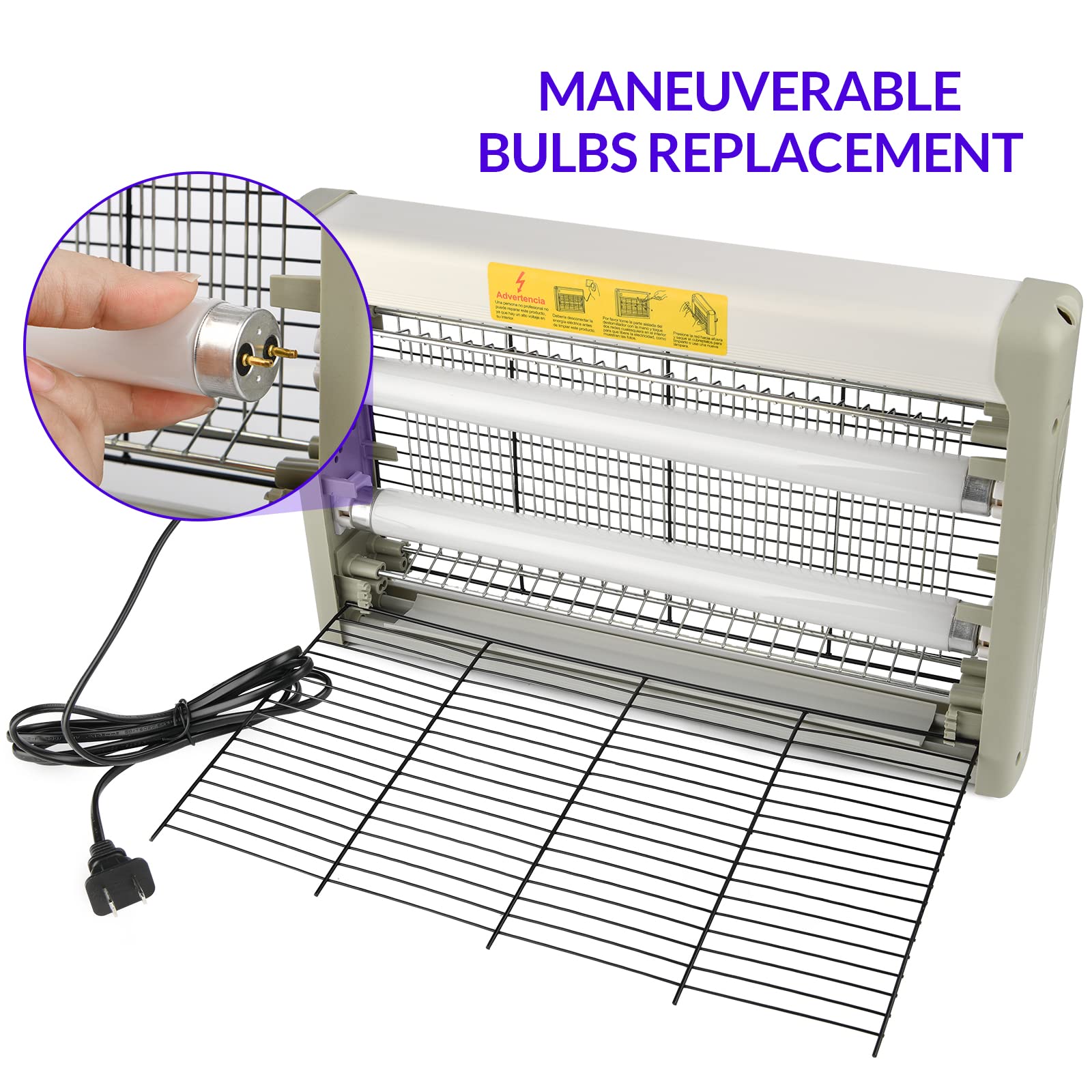 mafiti Bug Zapper Fly Traps Indoor Hanging Electric Mosquito Killer 3500V Gnats Fruit Trap for Home Restaurants Kitchen Garden