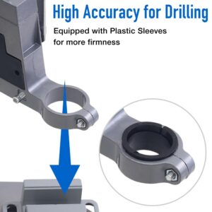 Drill Press Stand for Drill & Mini Bench Clamp Flat Table, Japard Adjustable Drill Depth Up to 2.4", Spindle Collar Diameter 38mm-43mm, Attachable to Electric Drills