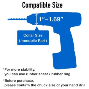 Drill Press Stand for Drill & Mini Bench Clamp Flat Table, Japard Adjustable Drill Depth Up to 2.4", Spindle Collar Diameter 38mm-43mm, Attachable to Electric Drills