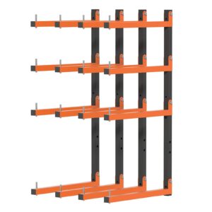 olgsibb lumber storage rack, [2024 upgrade] folding lumber rack wall mount, heavy duty metal 8 level-32 inch wood storage rack for garage storage organization