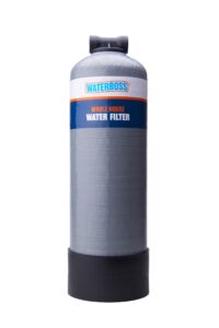 waterboss whole house water filter - whole home water filtration system for well & city water - filters 96.9% of chlorine taste & odor - 6yr, 600,000 gl, wb-wh-filter