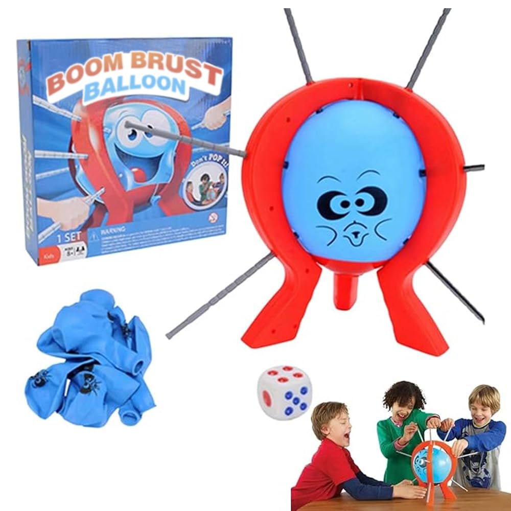 2024 New Balloon Burst Game - Boomboom Pop Game, Tricky Balloon Popping Interactive Game, Popping Balloon Crisis for Parent-Child Game Desktop Toy, Pop The Balloon Family Gathering Game (1 SET)