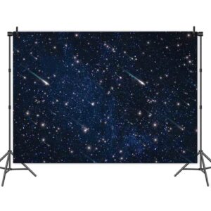 Night Sky Star Universe Space Starry Photo Backdrops Galaxy Stars Children Boy Kids Boy or Girl Birthday Party Decor Photo Background Banner 7x5FT