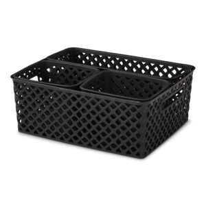 LYLSTE 4-piece decorative storage basket set (Black), YST-012