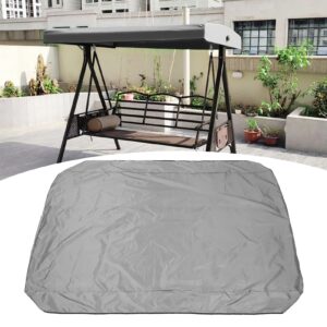 belupai Patio Swing Chair Canopy Replacement, 75 x 47 in Replacement Waterproof Swing Top Cover Silver Coated Oxford Swing Chair Top Cover for Garden Patio Yard Park Porch Seat Furniture(Gray)