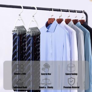 Premium Tie-Rack-for-Closet-Space-Saving Design, Stylish Tie-Hanger-with-360°-Rotating Head, Easy-to-Tidy-Up &-Take-Off,ABS-Necktie-Organizer-&-Hanger-Holds-9-18-Ties, Smart-&-Sturdy-Tie-Storage