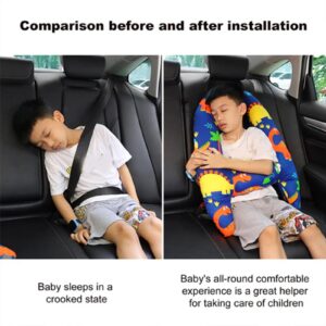 Swiftcare Travel Pillow, Swiftcare™ Car Pillow - Cute Kid and Adult Car Sleeping Neck Head Support H-Shape Travel Pillow Cushion Car Seat Safety, Swift Care Travel Pillow (B)