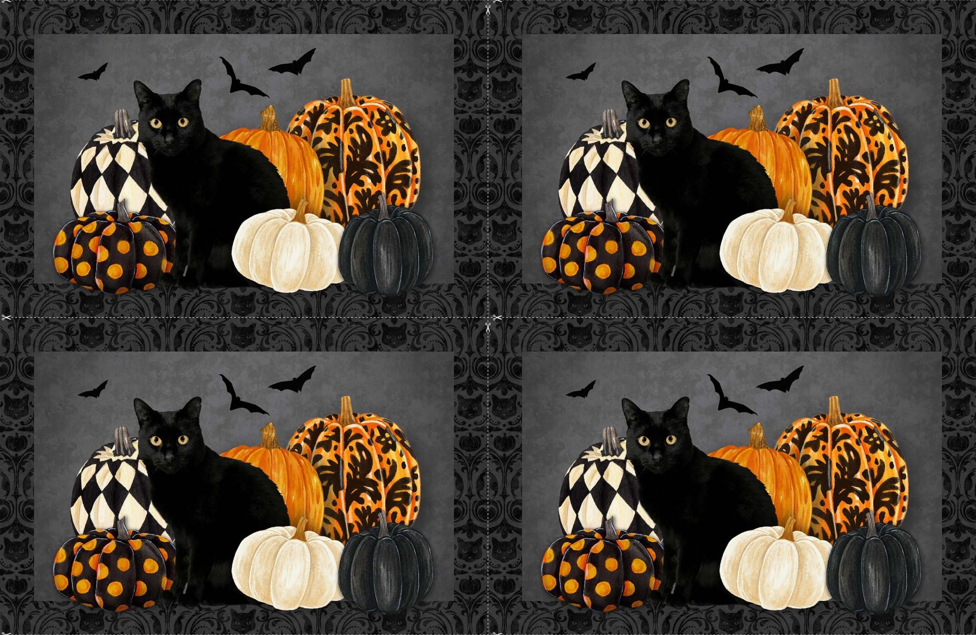 Generic Northcott Hallow's Eve by Cerrito Creek Studio DP27082 99 Placemats - Digital Fabric, Mixed