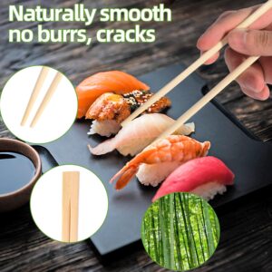 LSGIHFD Disposable Bamboo chopsticks (100PAIRS) Sturdy Smooth,Individually Wrapped Wooden Chopsticks Best for Korean Japanese Sushi & Asian Dishes,chopsticks surface smooth without debris.