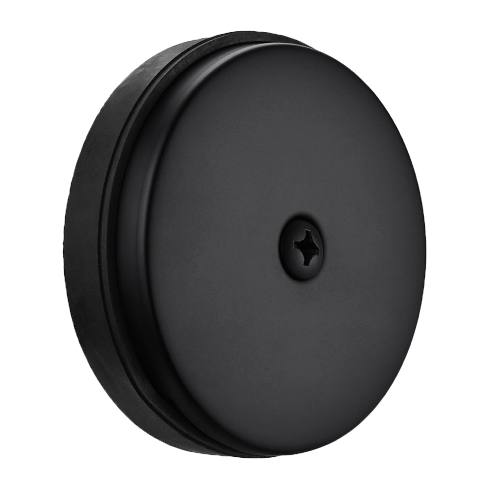 BESTILL Single Hole Bathtub Drain Overflow Plate Kit，Matte Black