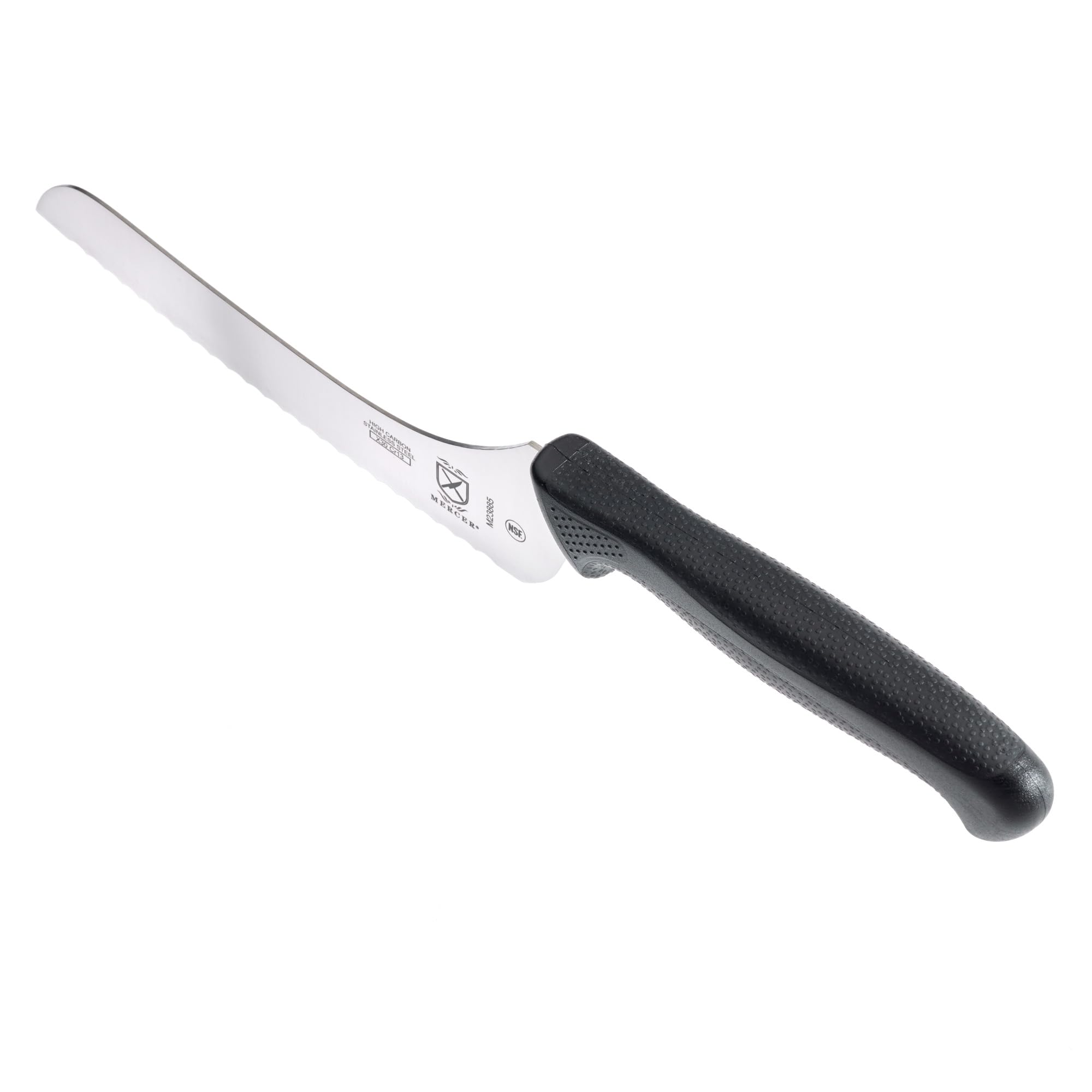 Mercer Culinary Millennia Black Handle Offset Bread Knife, 7-Inch