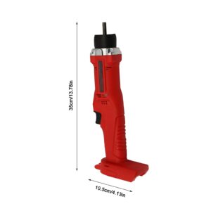 Gworobie Handheld Concrete Vibrating Tool with B-attery, 21V Electric Concrete Vibrator with 3.4ft Shaft Rod, Portable Cordless Pencil Cement Vibrarator Remove Air Bubble and Mix Concrete,Red