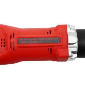 Gworobie Handheld Concrete Vibrating Tool with B-attery, 21V Electric Concrete Vibrator with 3.4ft Shaft Rod, Portable Cordless Pencil Cement Vibrarator Remove Air Bubble and Mix Concrete,Red