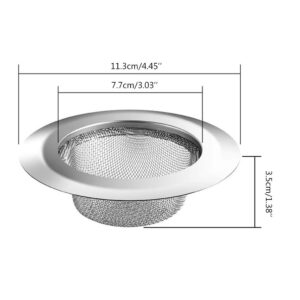 Kitchen Sink Strainer Drain Hair Catcher Bath Stopper Plug Sewer Filter with Lid Sink Strainers for Kitchen Sink Stainless Steel 3.3