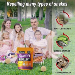 Dsdgkmk Snake Repellent for Yard Powerful, Backyard Snake Repellent Outdoor,Snake Away Repellent for Outdoors, Snake Repellent Pet Safe, Snake Deterrent Outdoor, Snake Repellent Indoor -8P