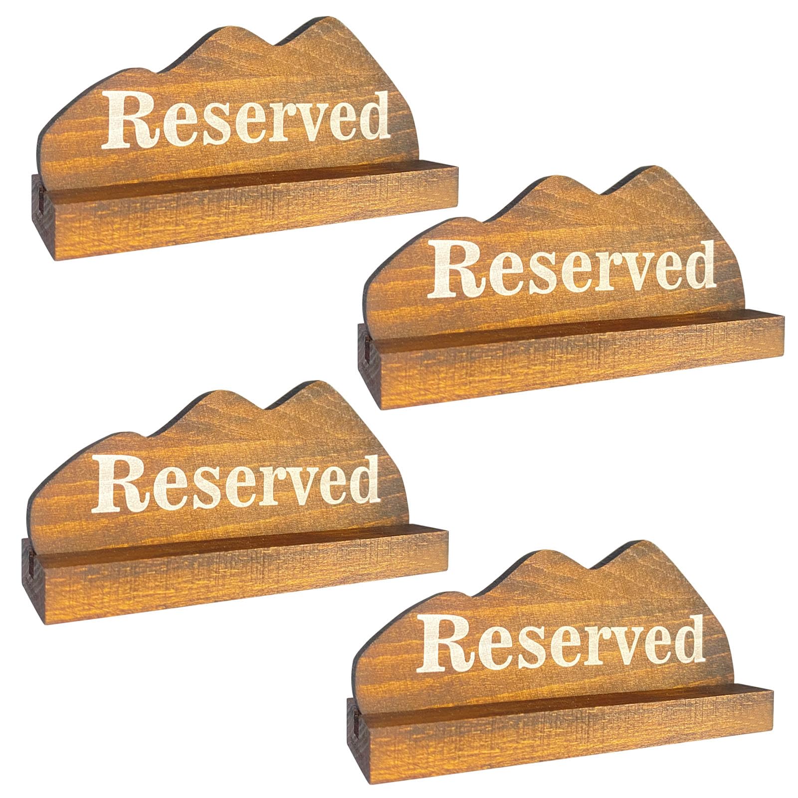 Heavy Reserved Table Signs 4PCS,Reserved Seating Signs,Reserved Tables Seating Signs for Wedding,Restaurants,Ceremony and Events,Restaurant Supplies,Reserved Chair Signs