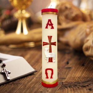 Religious Candles Catholic,Handmade Prayer Candles for Church Devotional Saint Blessed Mexican Gift,Paschal Candle,Cirios Religiosos Catolicos,Cirio Pascual,Veladoras Mexicanas,Escapularios Catolicos