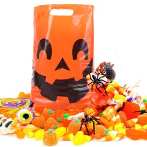 CCINEE 36pcs Halloween Trick Or Treat Bags, Plastic Candy Bags Halloween Party Favors for Kids Large Goodie Snacks Treat Gifts Bags Bulk for School Home Events Supplies