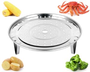 ds. distinctive style steamer rack 8.5 inch stainless steel steaming rack steam tray with removable legs for steamer cookware instant pressure cooker multi-functional steamer basket