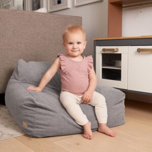 ZICOTO Soft Memory Foam Bean Bag Chair for Toddlers - Trendy Kids Chair and Baby Lounger for Nursery, Playroom, or Living Room Decor