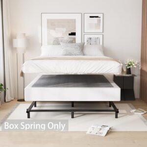 Uliesc Full Size Box Spring, 5-Inch Low Profile, Box Spring Full Size Bed, Full Size Box Spring with Strong Metal Frame, Noise Free, Easy Assembly, 3000lbs Weight Capacity