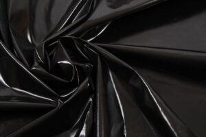 shiny black 4-way stretch vinyl latex fabric by the yard, 60" wide, diy, crafts, club wear, costumes, cosplay