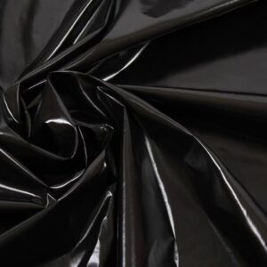 Shiny Black 4-Way Stretch Vinyl Latex Fabric by The Yard, 60" Wide, DIY, Crafts, Club Wear, Costumes, Cosplay