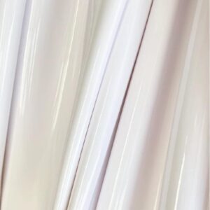 Prime Fabric, Shiny White 4-Way Stretch Vinyl Latex Fabric by The Yard, 60" Wide, DIY, Crafts, Club Wear, Costumes, Cosplay