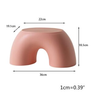 Kcjhagbd Simple Small for Home Half Round Comfortable Children Stool Non-Slip Shoe Changing Stool for Kitchen Bathr Children's Stool Softner