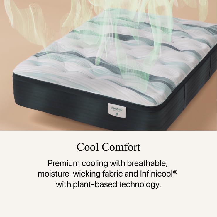 Beautyrest Harmony Lux Hybrid Ocean View Island 13" Plush Full Mattress - Cooling Technology, CertiPUR-US Certified Memory Foam, Supportive Pocketed Coils and Edge Support