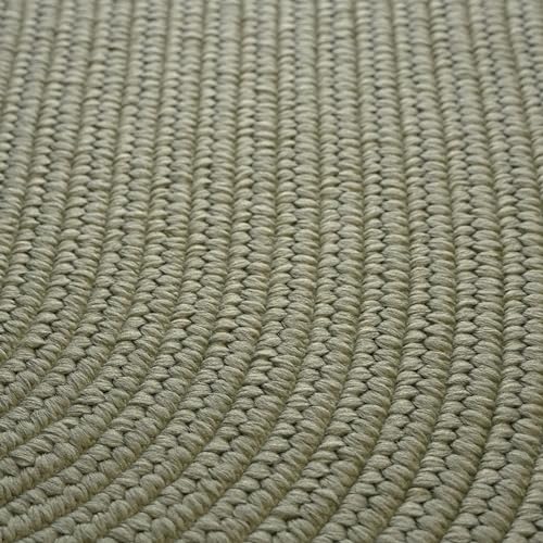 Colonial Mills Delicious Braided Reversible Solid 2X4 Scatter Throw Rug - Palm, Handcrafted in USA, Woven Texture, High Traffic, Entry, Kitchen, Living Room, Bed, Bath, Foyer, Porch - 2' X 4' Oval