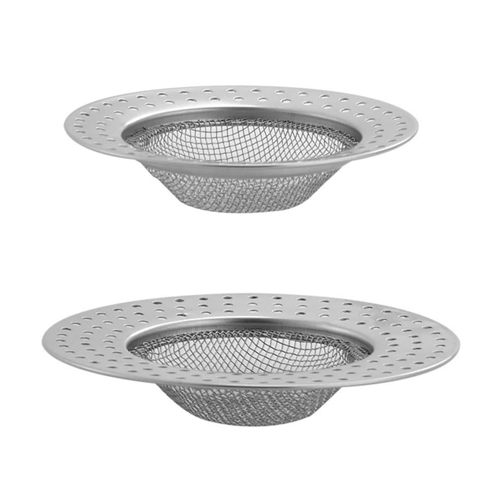 Kcjhagbd Kitchen Sink Strainer Bathtub Drain Protector Hair Catcher Mesh Round Drain Cover Prevent Residues From Clogging Sink Strainer Stopper Basket For Kitchen Bathroom