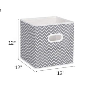 South Bend Components Fabric Cloth Cube Storage Baskets 12x12x12 (1-pack)