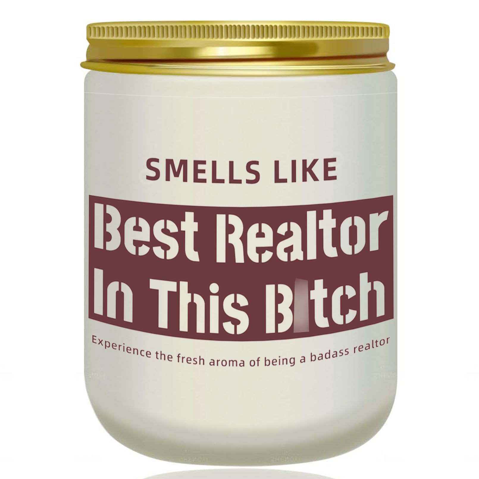 Wehnniee Funny Realtor Gifts for Agent Women, Best Realtor Candle, Closing Gifts for Realtors, Real Estate Agent Supplies - 7 oz Lavender Scented Candle, Thank You Gifts for Realtor, Broker