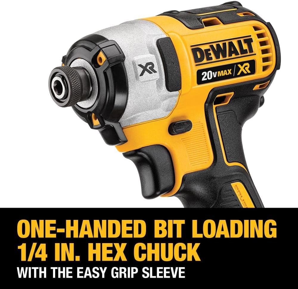 DEWALT 20V MAX XR Impact Driver, Brushless, 3-Speed, 1/4-Inch, Tool Only (DCF887B)-Deal Express Accessories, Yellow