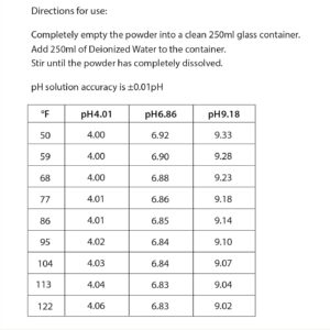 VERENIX 18 Pcs pH Meter Buffer Solution Powder, pH Buffer Calibration Solution Powder, pH Meter Calibration Packets for Precise and Easy use, 4.01pH, 6.86pH and 9.18pH