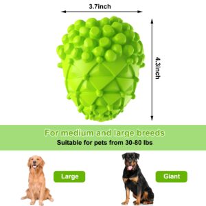 AikoPets Dog Chew Toys, Rubber Dog Squeaky Chew Toys,Reduces Plaque & Tartar Teeth Cleaning Chew Toys, Tough Tear-Resistant Pinecone Shape Dog Toys for Large Dog