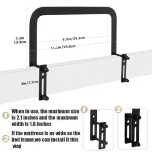 Rioychan Mattress Retainer Bar Keep Mattress Stopper from Sliding, Bed Slide Stopper to Prevent Sliding Holder in Place Non Slip Mattress Gripper Gaskets for Metal Bed Frame - 3 PCS