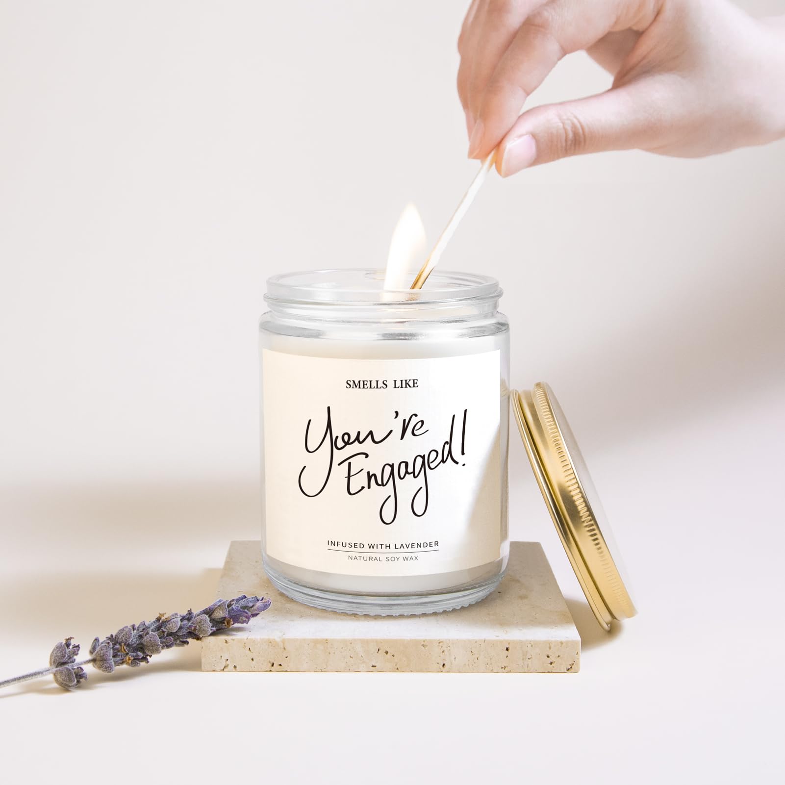 Engagement Gifts for Couples, Engagement Gifts - Lavender Scented Candles, Gifts for Newly Engaged Couples, Engagement Gifts for Her, Women, Best Engaged Gifts