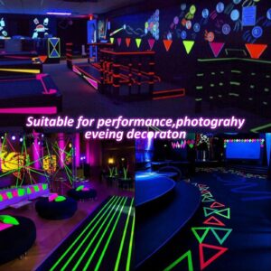 SIKEDEPRO Neon Gaffer Cloth Tape,6 Colors Black Light Tape Sets,Fluorescent UV Blacklight Glow in The Dark Tape for UV Party (0.6 inch x 16.5 feet)