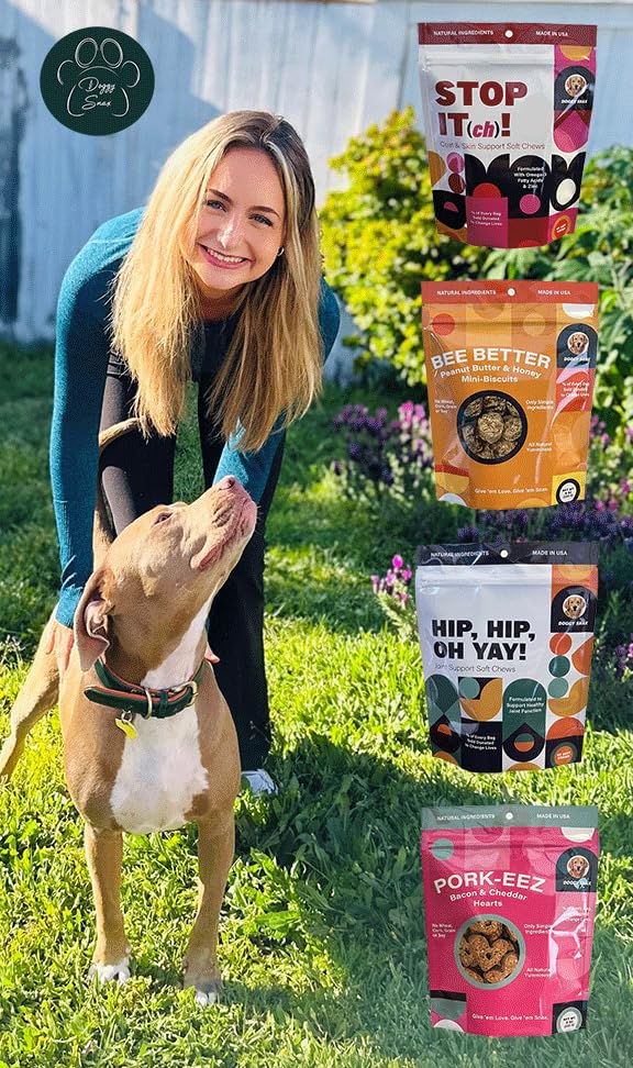 Doggy Snax Hip Hip Oh Yay! Canine Hip & Joint Supplement Soft chew with Glucosamine, Chondroitin, Green Lipped Mussel, MSM, Hyaluronic Acid, Boswellia and so Much More!