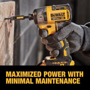 DEWALT 20V MAX XR Impact Driver, Brushless, 3-Speed, 1/4-Inch, Tool Only (DCF887B)-Deal Express Accessories, Yellow